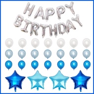 ✲ ✗ ❖ Agar.shop 38pcs Balloon Set Birthday Party Decoration Happy Birthday Foil Balloon+Latex Ballo