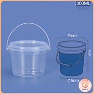 THUMBS UP ถังน้ำแข็งพลาสติก 300ml 500ml 1000ml กระปุกเก็บอาหารมีฝาโปร่งใส Clear Plastic Bucket