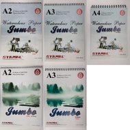 SYAMAL SPIRAL WATERCOLOUR JUMBO BLUE (30'S) 200GSM | 300GSM (AVAILABLE IN A4 |A3 |A2)