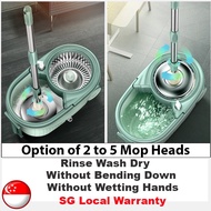Spin Mop Set Spin Rinse Dry Easy To Use 360 Rotary Microfiber