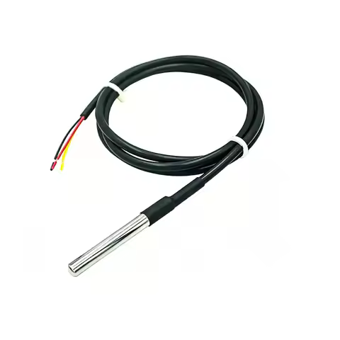 DS18B20 Stainless Steel Waterproof DS18b20 1m 3m 5m Thread Temperature Probe Temperature Sensor 18B2