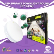 EV SUN LED SURFACE DOWNLIGHT 6' ( ROUND & SQUARE )