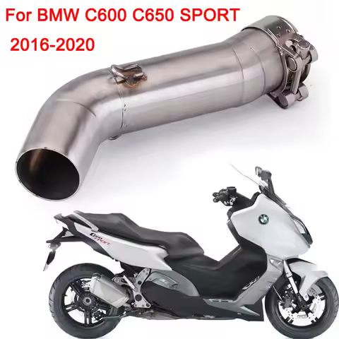 C650 Sport Motorcycle Exhaust Modify Middle Connect Link Pipe 51mm For BMW C650 Sport C650GT C600 Sp
