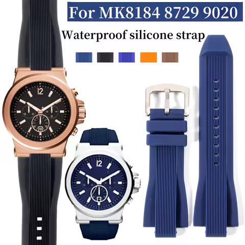 29x13mm Silicone Watch Strap For Michael Kors Bracelet Mk 8184 8729 9020 MK8152 MK9020 9026 8296 844