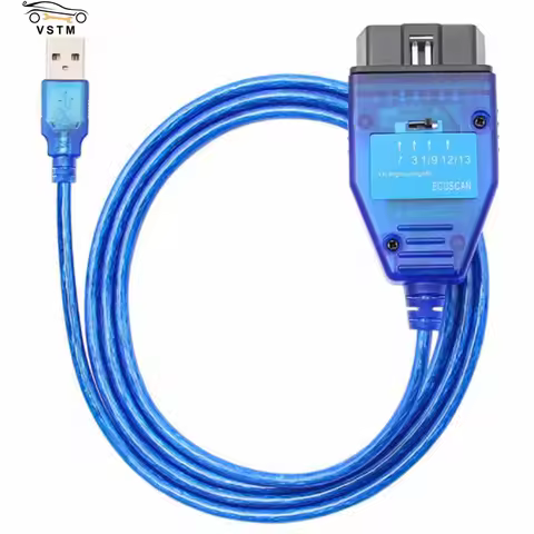Best FTDI FT232RL FT232RQ Chip Auto Car Obd2 Diagnostic Cable for VAG for Fiat KKL USB Interface Car