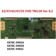 1pcs TCON Board 32/37/42/47/55 FHD TM120 Ver 0.2 T-CON Logic Board 6870C-0401A 6870C-0401B 6870C-040