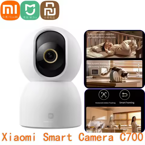 Xiaomi Mijia Camera C700 4K Ultra Low Light Full-color AI Facial Baby/Pet Recognition Gesture Call W