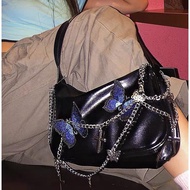 y2k Asian Culture Millennium Hot Girl y2k Bag Original y2k Butterfly Effect Dark Style Underarm Func