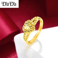 cincin perempuan gila2 emas 375 original malaysia womens matte lucky love ring engagement jewelry 戒指