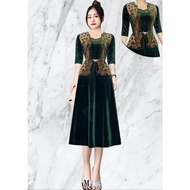 Middle-aged dress with high-quality stone-pressed vest for mothers and grandmothers 50-70kg