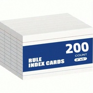 3x5 Regular Index Card, Available In 6 Colors With Blank Horizontal Lines, A 3x5 Flash Card For Offi