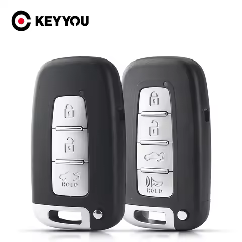 KEYYOU 2/3/4 Buttons Smart Car Remote Key Case Shell For Hyundai IX35 Sonata 8 Elantra For Kia K2 K5