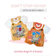 HSHOP EDRICA & DONT STOP SET | Hshop Baby Suit age 0-8 months