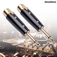 ML-Signal Transmission Stable 6.35mm Mono Male to XLR F2Pcs LZ1167G Stereo Jack Anti-interference Go