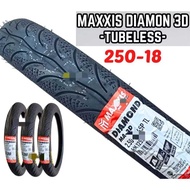 MAXXIS DIAMOND 250-18 250X18 Tubeless MA3D 250 18 Tayar Tyre Tube RXZ GTO AR80 AR125 EX5 Maxis Soton