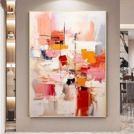 Abstract color canvas wall painting with imitation oil painting 60 x 90 cm