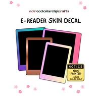 E-READER VINYL SKIN DECALS - SOLID COLOR - KINDLE AND KOBO UNITS