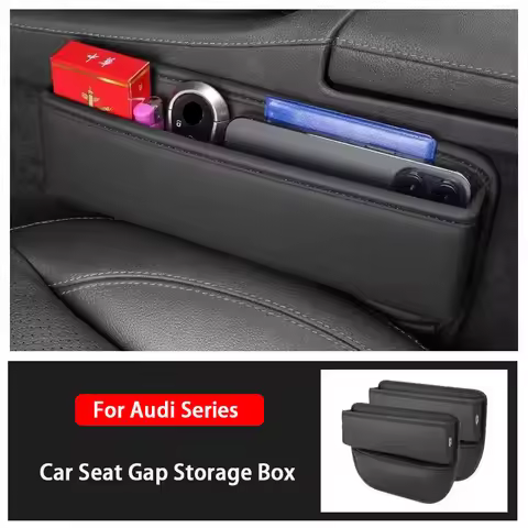Car Seat Crevice Storage Organizer Box for Audi A1 A4 A5 A7 A8 S4 S5 A6 Q3 Q4 Q5 Q6 Q7 Q8 SQ5 Q5L A4