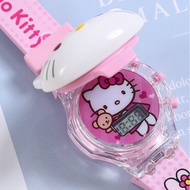 jam boboiboy original jam tangan budak lelaki Hello kt Cat Electronic Watch Luminous with Music keit