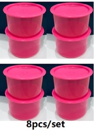 ready stock - 8pcs/set Tupperware pink  - 600ml one touch topper container (8)