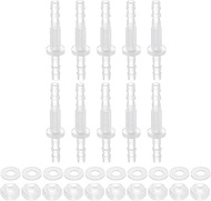 QUARKZMAN Plastic Hose Connector Fitting 5/32 Inch x 5/32 Inch (4 mm x 4 mm) Feed-Through Adapter Co
