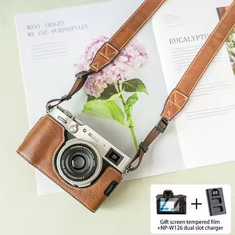 Protective Case FOR Fujifilm x100vi X-100Vi case handle shell X100VI luxury handmade camera PU leath