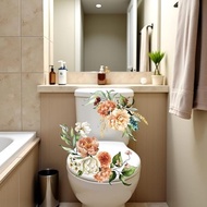 Flower Sticker Toilet Cover Decal Suitable for Home Bathroom Decoration (ZS636)