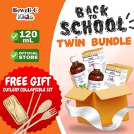 Bewell-C Back-To-School Twin Bundle 120Ml With FREE Cutlery Collapsible Kit (Vitamin C + Zinc) For