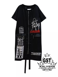 Long tunik ziper harajuku korean style/Long tunik harajuku keren