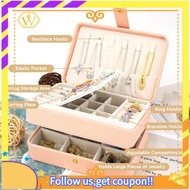 【W】Portable Storage Jewelry Box Small Jewelry Storage Box for Jewelry Storage