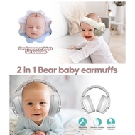 Baby Ear Muffs, 2-in-1 Baby Noise Canceling Headphone, Hearing Protection for Babies 0-48 Months, Ad