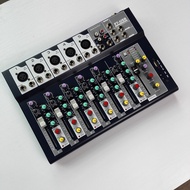 Bàn Mixer F7 USB có bluetooth hỗ trợ nguồn 48V livestream và karaoke kết nối nhiều mic cùng lúc