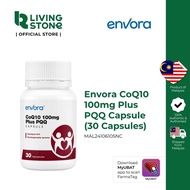Envora CoQ10 Co-enzyme Q10 Plus PQQ  100mg x 30s - Heart Health, Energy Booster, Anti Aging | Kesiha