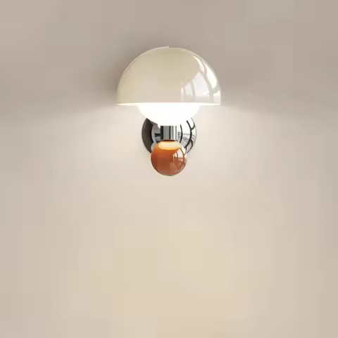 Modern LED Wall Lamp Cream Breeze Mushroom Sconces G9 Bulb for Bedroom Bedside Wall Light Study Livi