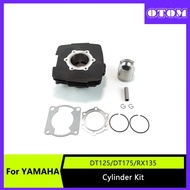 Motorcycle Engine Cylinder Kit Cylinder Block Gasket Piston Ring Pin For YAMAHA DT125 DT175 RX135 RX
