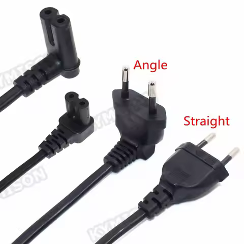 C7 90 Degree Angle AC Power Cord for Samsung Philips Sony LED TV EU Schuko CEE7/16 to IEC C7 Power L