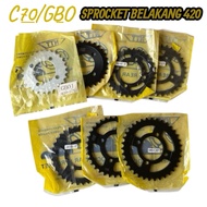C70 GBO 420 SPROCKET BELAKANG REAR SPROCKET 420 (27T~35T)