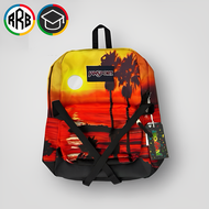 FULLTAG✅ Tas Jansport Sunset Backpack School Bags Tropical Beach - Tas Ransel Jansport - Jansport Ba