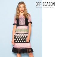 Off Season Clearance WHOLE9YARDS Lace Patch Vines Dress