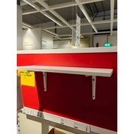 BURHULT/SIBBHULT Wall Hanging Shelf White/White 59x20 Cm.