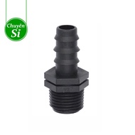 Connect 27mm external thread to 16mm, 20mm, 25mm pipes - LDPE irrigation pipe accessories