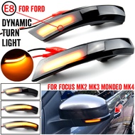 Dynamic Turn Signal Light LED Side Wing Rearview Mirror Indicator Blinker Repeater Light For Ford Fo