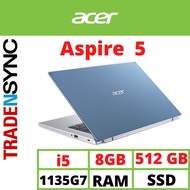 [Acer] Aspire 5 | i5-1135G7 | 15.6” FHD | Windows 11 | 8GB RAM | 512GB SSD | 2 Years Warranty | A515