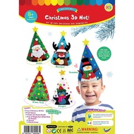 Christmas 3D Hat Kit (DIY Sewing Kit) Santa Hat Art and Craft