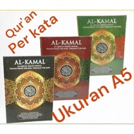 Alqur'anAL-KAMAL Color Tajweed Transliteration Words & Translation of Words A5(21x14.5cm)