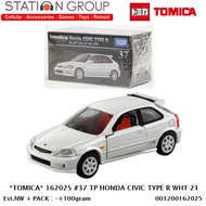 TOMICA 162025 #37 TOMICA PREMIUM HONDA CIVIC TYPE R WHITE - DIECAST