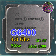 ซีพียู CPU Intel Pentium G6400 2คอ4เทรด 58W LGA 1200 ฟรีซิลิโคน1ซอง G 6400 a As the Picture One