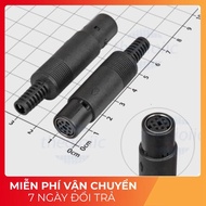[2 Pieces]- Mini DIN Female 7 Pin Wire Connector Tech Components