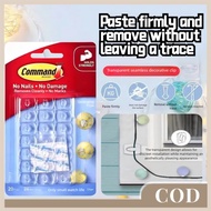 New Transparent Adhesive Hooks Mini Damage Free Removable Strong Hold Wall Cable Clip Holiday Lights