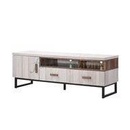 Furniture Living Coffee Table / TV Cabinet / TV Console / TV Rack (Dark Oak + White Wash)